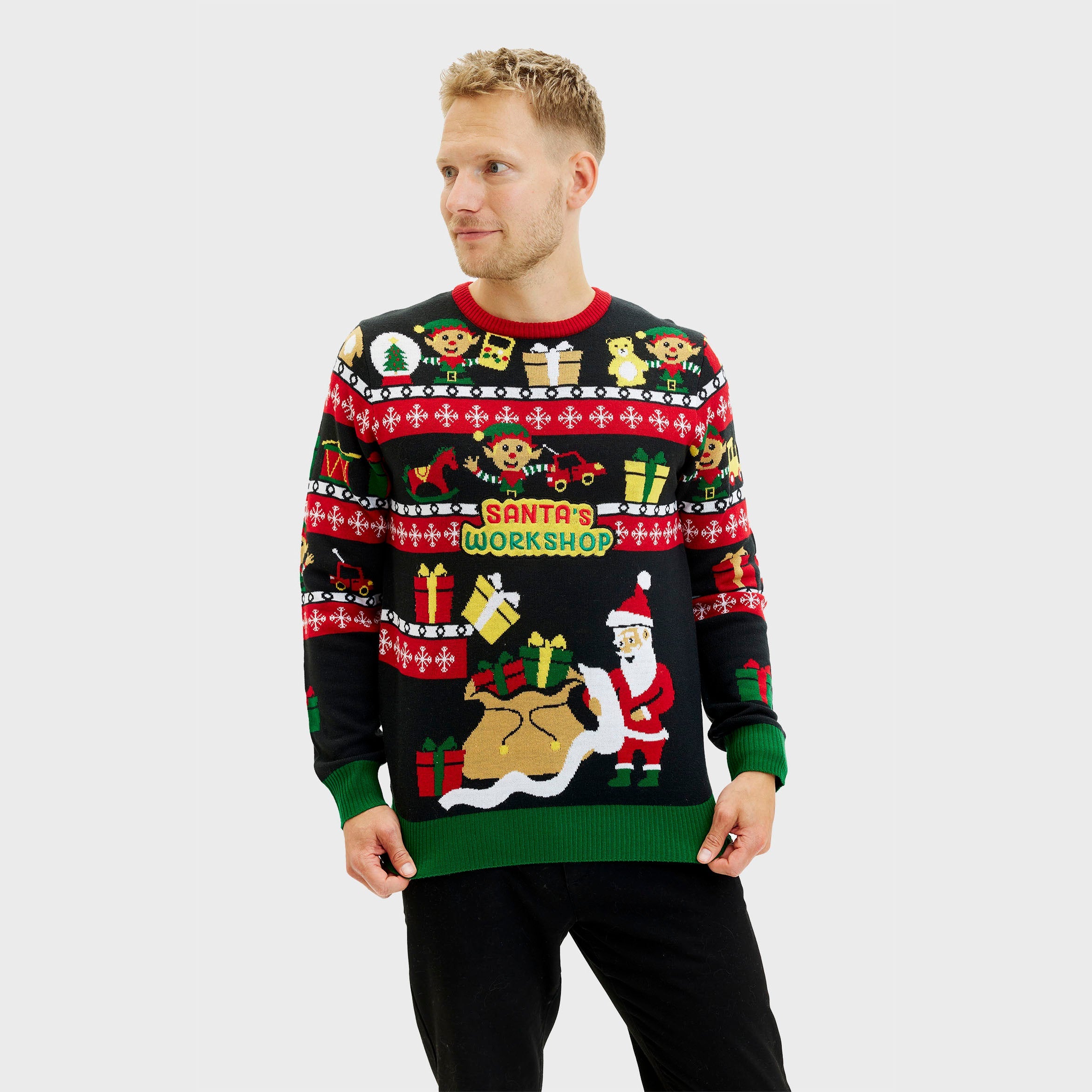 Santa’s Workshop Sweater - Heren